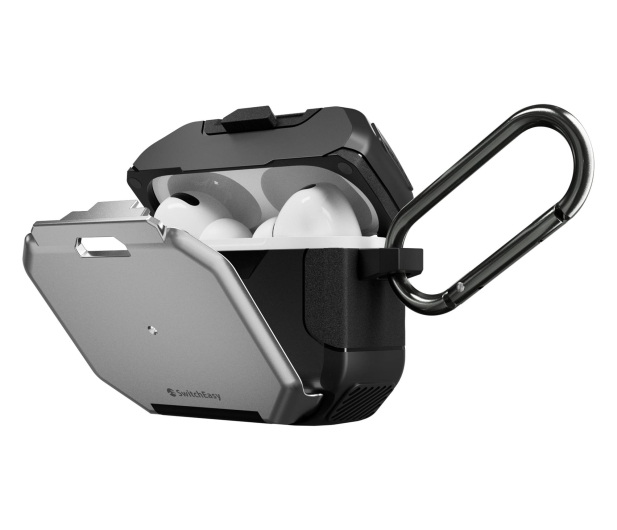 SwitchEasy Defender+ Protective Case do AirPods Pro 2/1 - Silver - 1415977 - zdjęcie 3